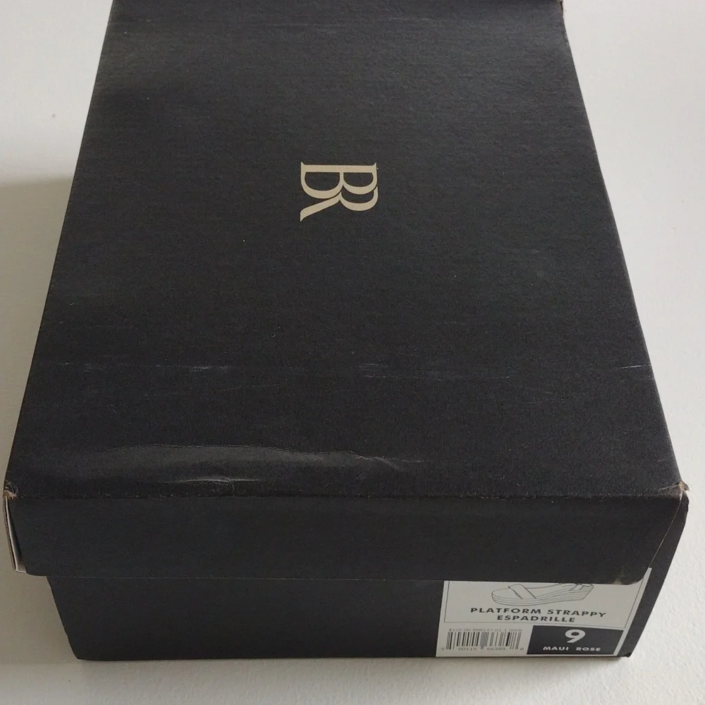 Banana Republic Platform Strappy Espadrille Maui Rose, Size 9 - Picture 14 of 14